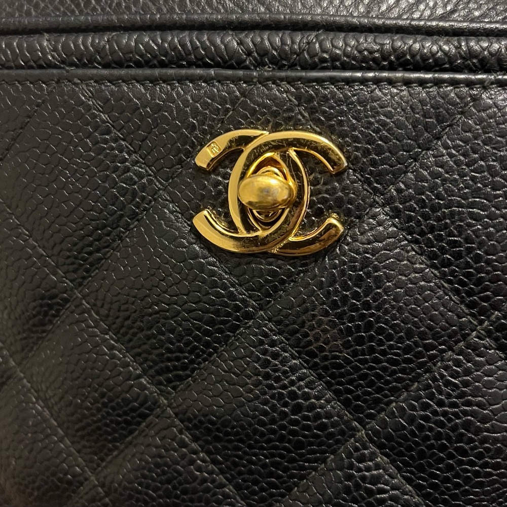 SOLD Vintage Small Chanel Black Caviar Camera Bag - Picture 16 of 16